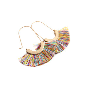 Mye1038 - ต่างหูทรงพัดแบบห่วง - Product Image 1