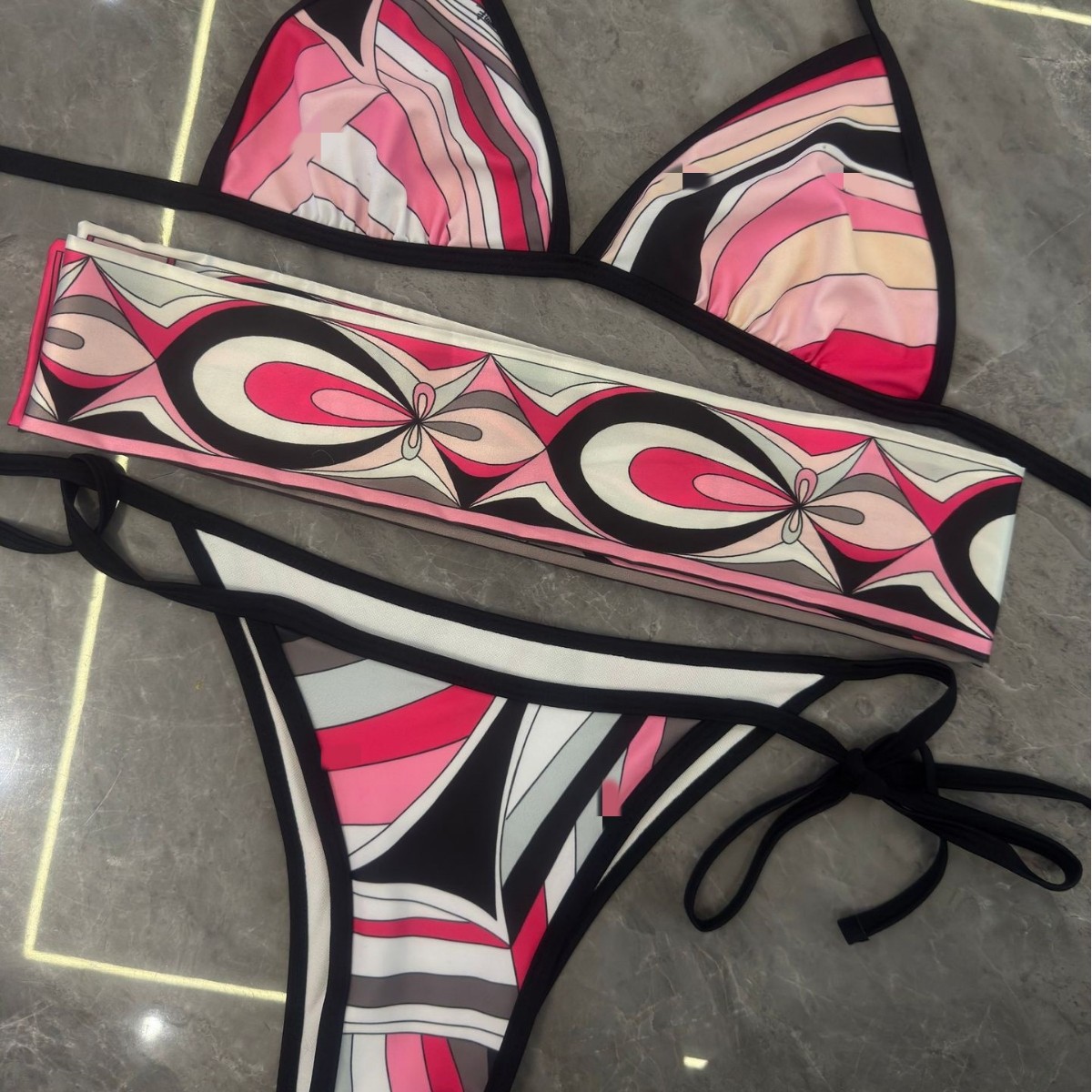 Ph2509 bikini coloré avec bandeau