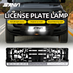 SANVI Éclairage de plaque d'immatriculation LED multifonction 12V 5500K pour voitures européennes, feux de croisement, feux de route, feux de jour (DRL) et feux d'avertissement auxiliaires - Product Image 3