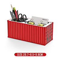 Stylo créatif de luxe en ABS, modèle de conteneur d'expédition, organisateur de bureau portable et élégant, cadeau d'entreprise
