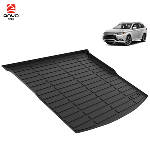 แผ่นรองท้ายรถยนต์ TPE สำหรับทุกสภาพอากาศ แบบ 3 มิติ กันน้ำ สำหรับรถยนต์มิตซูบิชิ เอาท์แลนเดอร์ PHEV ปี 2018-2022 - Product Image 2