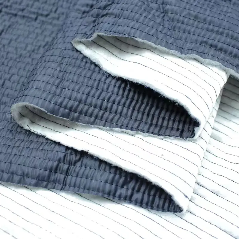 Yapears OEM chất lượng hàng đầu Polyester đệm bông hai mặt Quilting vải cho áo khoác xuống mặc trên bán