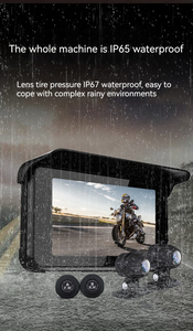 5 pollici Touch Screen Wireless Carplay Display moto DVR TPMS moto Android Screen moto Carplay Gps navigazione - Product Image 5