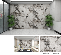 Panneau mural en PVC imitation marbre de haute qualité, imperméable, écologique, décoration intérieure pour villa et bureau