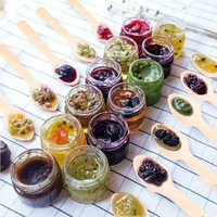 Custom Small Round Glass Jar Jam with Screw Lid