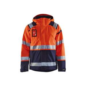 BLAKLADER - 498719875389M Veste Shell haute visibilité Orange/Bleu marine-EAN 7330509434888 HI-VIS WORKWEAR - Product Image 1