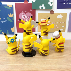 Set de 6 Figuras de Acción de Anime de Pokémon <span class=keywords><strong>Pikachu</strong></span>, Lindas y de Dibujos Animados, para Colección, Decoración de Pasteles, Muñecos de Acción para Coche, Regalos - Product Image 2