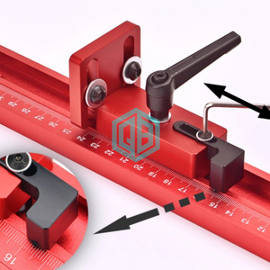 QINBU travail du bois industriel 45 goulotte support <span class=keywords><strong>connecteur</strong></span> glissière Rail Table bricolage bakélite fraisage inversion établi fixations - Product Image 3