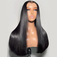 Perruques Bob Lace Frontal Naturelles 2x6 13x4 en Cheveux Vierges Chinois Super Double Drawn Sans Colle, Lisses comme des Baguettes, de 10 à 18 Pouces, Vente en Gros
