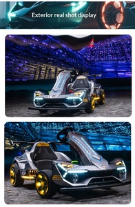 Voiture de course électrique Drift Kart avec télécommande parentale, karting sportif à longueur réglable avec coussin confortable et moelleux - Product Image 6