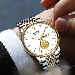 Quartz Watch Men Wristwatch Waterproof Golden Male Wrist Watch Man Top Brand Luxury Analog Watch