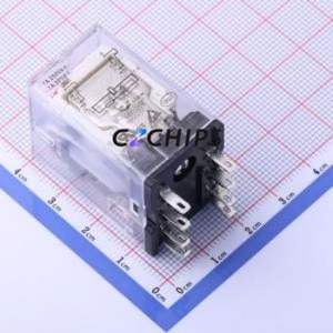 HF18FF/A120-2Z1TD Power Relay Through hole,21.5x28mm Relay 120V 2 Changeover: 2C (DPDT-Changeover)::: 8 7A-30VDC/7A-250VAC - Product Image 2