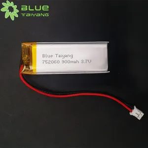 752060 קטן נטענת li יון 3.33wh 900mah lipo תא סוללה 3.7v 900mah li פולימר סוללה