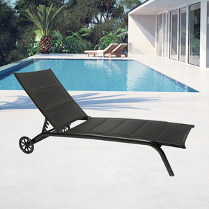 Tumbona plegable del agua <span class=keywords><strong>barata</strong></span> de la <span class=keywords><strong>piscina</strong></span> con el salón de la calesa del ocioso de la playa de las ruedas - Product Image 1