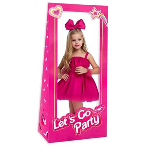 Accesorios de Fotografía de Cartón Rosa de Tamaño Real para Fiestas de Cumpleaños de Niñas, Comercio Electrónico Transfronterizo, Hechos de Plástico Resistente - Product Image 1