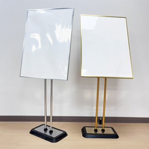 Présentoir double face MERIS pour supermarché, support léger avec cadre métallique et angle réglable pour publicité intérieure/extérieure - Product Image 2