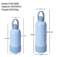 Bouteille d'eau isotherme à double paroi personnalisable avec logo, 350 ml, mini, en acier inoxydable 304, avec infuseur à thé et sangle de transport