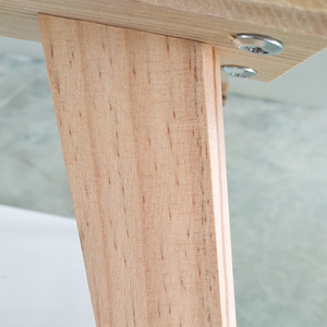 Tavolino da Caffè Bianco a Due Ripiani in <span class=keywords><strong>Legno</strong></span>, Piccolo Tavolino Rotondo da Caffè con <span class=keywords><strong>Gambe</strong></span> in <span class=keywords><strong>Legno</strong></span> - Product Image 6