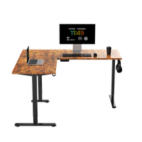 Bureau debout électrique commercial moderne à double moteur, hauteur réglable, en acier inoxydable, durable, écologique, mobilier de bureau