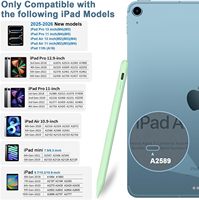 Stylet capacitif actif en métal, pointe fine de 1,5 mm, rejet de la paume, rechargeable, 8 heures d'autonomie pour iPad et tablette