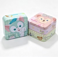 Boîte en métal carrée recyclable en fer blanc de qualité alimentaire, imprimée sur mesure, avec couvercle, pour bonbons, biscuits, chocolat, chewing-gum, emballage cadeau