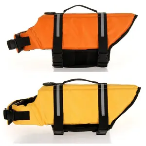 Базовая модель для собак, одежда для плавания на открытом воздухе, оксфордская ткань, водонепроницаемая безопасная Спасательная куртка для собак