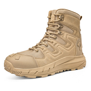 DF22 AS33 2719 <b>Black</b> Tactical <b>Boots</b> Waterproof Outdoor All Seasons High Top Hiking Shoes Textile Material - Product Image 6