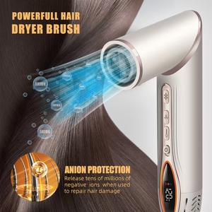 Secador de pelo Bldc iónico montado en la pared sin hojas Secador De Cabelo One Step High Speed <span class=keywords><strong>5</strong></span> en 1 Secador De Pelo Salón Profesional - Product Image 3