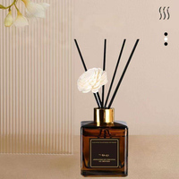Diffuseur de parfum d'intérieur 200 ml avec bâtonnets – Parfum longue durée pour la purification de l'air intérieur, éliminateur d'odeurs, désodorisant sans flamme