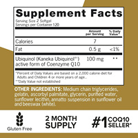 Coenzyme Q10 UBIQUINOL en gélules, Coenzyme Q10 soluble à 98 % pour la régénération masculine, Complément alimentaire Coenzyme Q10