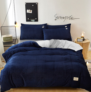 Hot Selling in Cold Winter Super Keep Warm Sherpa <strong>TEDDY</strong> <strong>Fleece</strong> <strong>Duvet</strong> Cover <strong>Set</strong> - Product Image 1