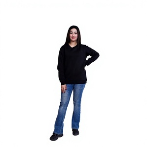 Fabricant professionnel de sweat-shirts pour femmes, sweat-shirt en molleton doux à col rond, broderie personnalisée, vêtements décontractés en gros - Product Image 2