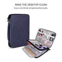 Sac de voyage, Kit d'accessoires électroniques étanches de grande capacité, organisateur d'écouteurs sac pour données USB, Kit de chargeur