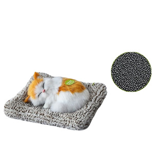 <b>Plush</b> Realistic <b>Cat</b> Car Ornament with Bamboo Charcoal Packet for Air Purification <b>Plush</b> Toy, Electric <b>Plush</b> Toy, Fluffy Gift - Product Image 4