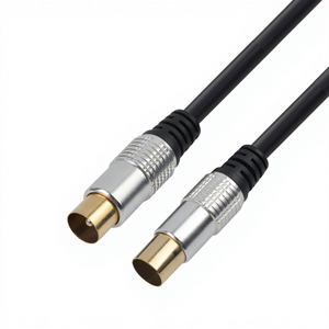 Cable <span class=keywords><strong>Coaxial</strong></span> DAJIANG OEM Personalizado, <span class=keywords><strong>RCA</strong></span> Chapado en Oro de 9.5mm, Macho a Hembra, PVC, para Reproductor de DVD, Altavoz de Computadora - Product Image 4