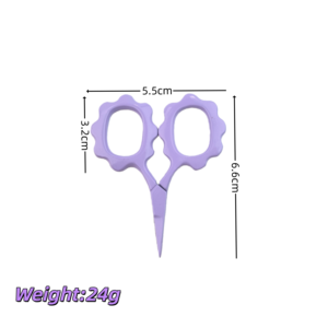 Hoge Kwaliteit Custom Kleine Bloem Schaar Kleine Borduurwerk Knip Schaar Voor Handwerk Naaien Kruissteek Borduren - Product Image 5