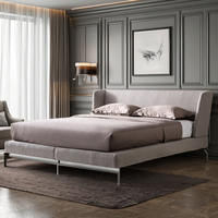 Italienisches Luxus-Schlafzimmer-Set in Queen-Size mit modernem Design, verstellbarem Sofabett, maßgefertigtem Holzrahmen, Stauraum und 1 Jahr Garantie