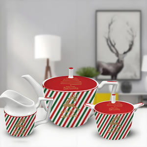 Wholesale <strong>Christmas</strong> <strong>Eve</strong> Green Charger <strong>Plates</strong>,Bone China Xmas Serving Dishes,<strong>Christmas</strong> Cookie <strong>Plate</strong> and Cup with Deer Design - Product Image 5