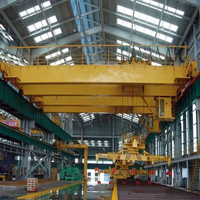 Pont roulant à double poutre de qualité industrielle 20 tonnes, 50 tonnes, 100 tonnes, utilisé pour la manutention en entrepôt