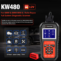 Escáner OBD2 Universal, Herramienta de Diagnóstico Konnwei KW480, Escáner Profesional para Automóviles, Herramienta de Escaneo de Sistema Completo para BMW con Compatibilidad de Batería