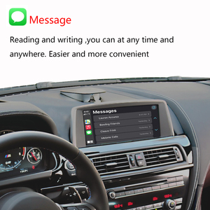 CarPlay sans fil <span class=keywords><strong>Android</strong></span> <span class=keywords><strong>Auto</strong></span> pour BMW Série <span class=keywords><strong>6</strong></span> F06 F12 F13 2010-2020 Mirror Link Car Play YouTube Détecteur de radar Cyberpunk - Product Image 6