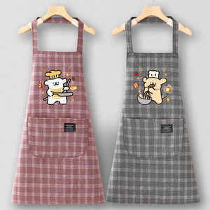 Grembiule da lavoro personalizzato con logo, in cotone, per cucina e casa, nuovo modello 2026, abbigliamento da lavoro giovanile, <span class=keywords><strong>vestiti</strong></span> Zhuo da donna per cucinare e mangiare. - Product Image 1