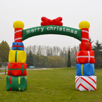 Arche de Noël gonflable géante personnalisée, résistante à l'eau, durable, pour publicité extérieure, boîte cadeau, décoration de fête de fin d'année