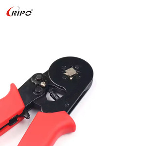 Pinces à dénuder et à sertir industrielles en acier dentelé pour câbles terminaux avec fonctions de serrage et de coupe en plastique - Product Image 2