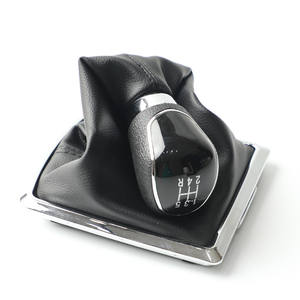 Pommeau de levier de vitesse en cuir, 5 ou 6 vitesses, ergonomique, pour Ford Focus - Product Image 1