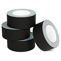 Ruban adhésif gaffer noir non réfléchissant en tissu, mat, inscriptible, imperméable, finition mate, facile à déchirer pour scène, OEM