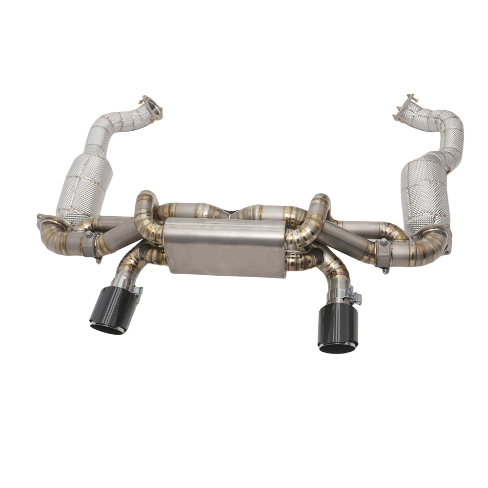 VantaFlow High Performance Full Exhaust System for Porsche 718 Cayman GT4 RS 4.0L 2022-2026 Titanium Catback and Catted Downpipe