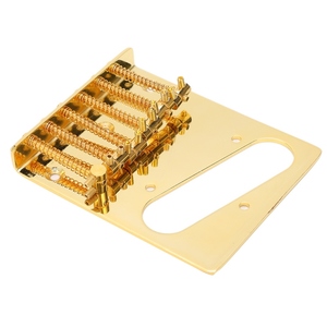 Puente de <span class=keywords><strong>guitarra</strong></span> de 6 cuerdas con ranura para pastilla single coil para <span class=keywords><strong>guitarra</strong></span> eléctrica TL <span class=keywords><strong>Telecaster</strong></span>, dorado - Product Image 3