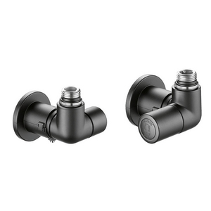 Valvola Termostatica Doppia Quadrata Lockshift Nera Versione RH 1/2 Pollice 23 P 1.5 Nera Accessori per Rubinetti da Bagno - Product Image 1
