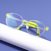 Cadres de lunettes professionnels T046Et pour garçons filles solides à la mode plaquettes de nez réglables Temples diamant prévention de la myopie